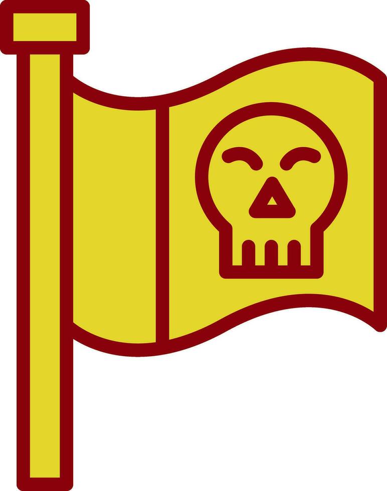 pirata bandiera vettore icona design
