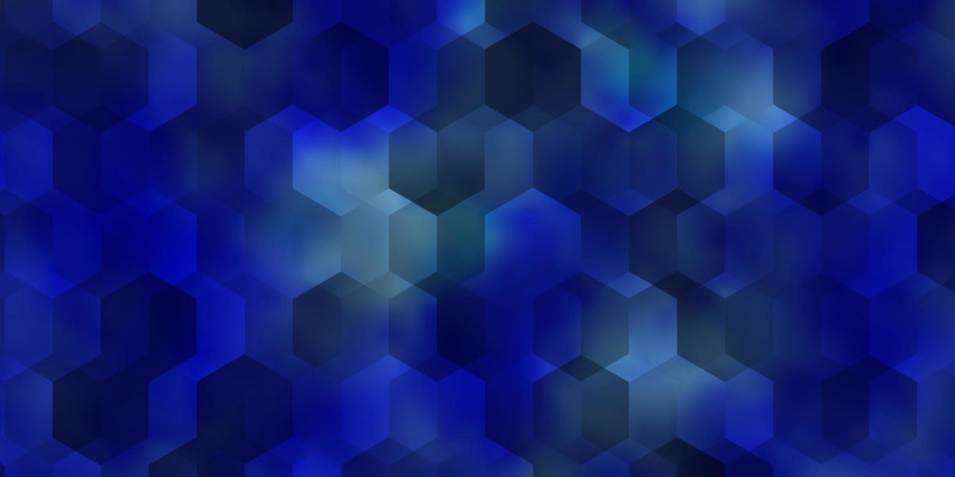 layout vettoriale azzurro con forme esagonali.