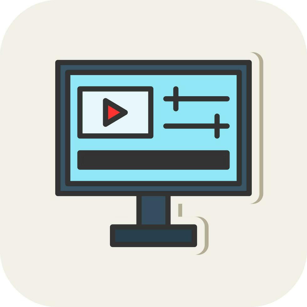 video edizione vettore icona design