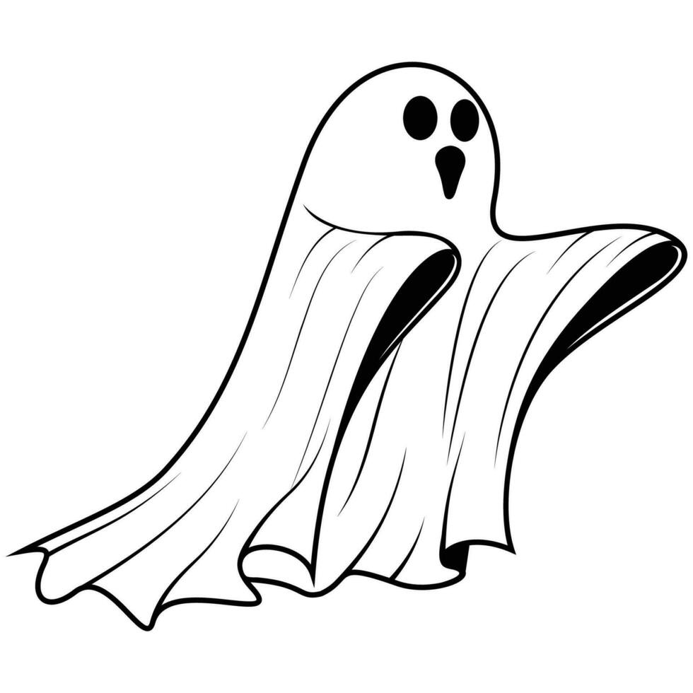 carino Halloween fantasmi illustrazione vettore