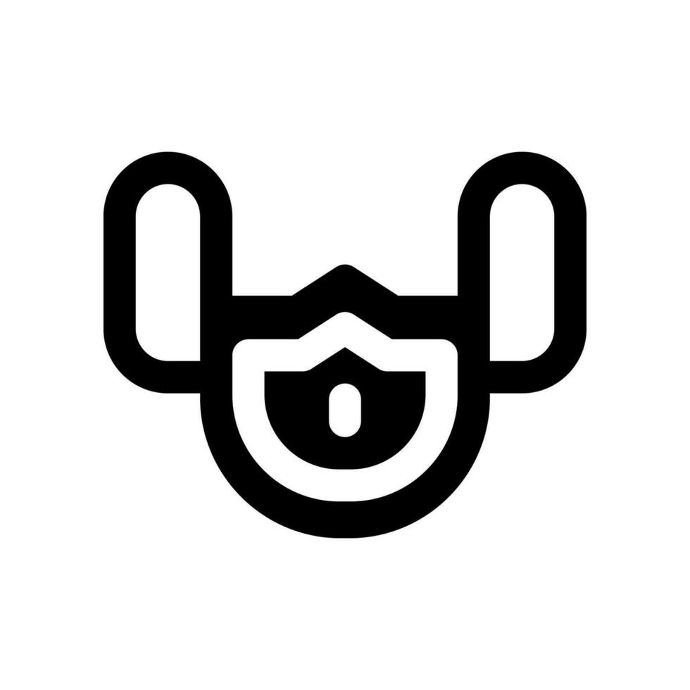 medico maschera glifo icona. vettore icona per il tuo sito web, mobile, presentazione, e logo design.