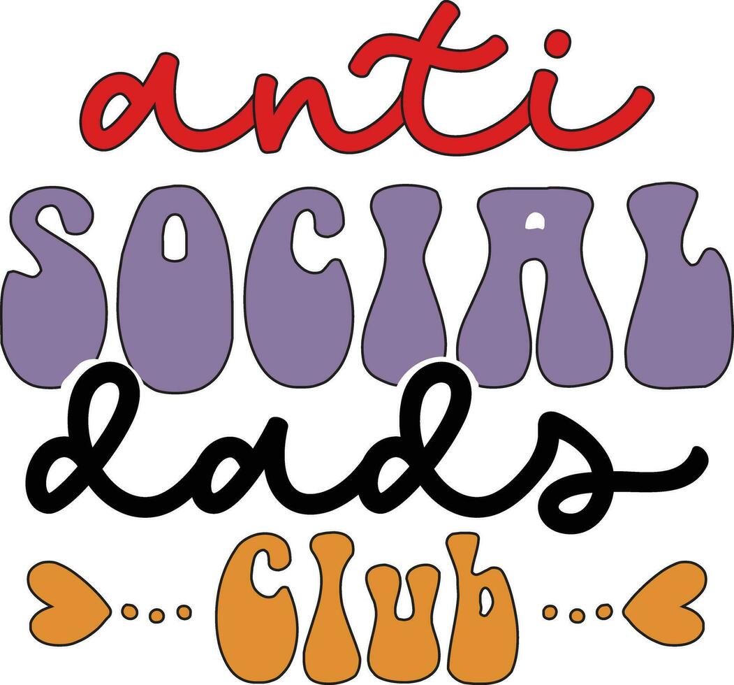 anti sociale maglietta design file vettore