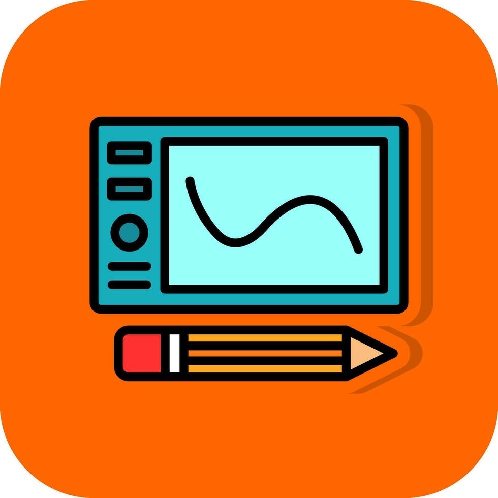 grafico tavoletta vettore icona design