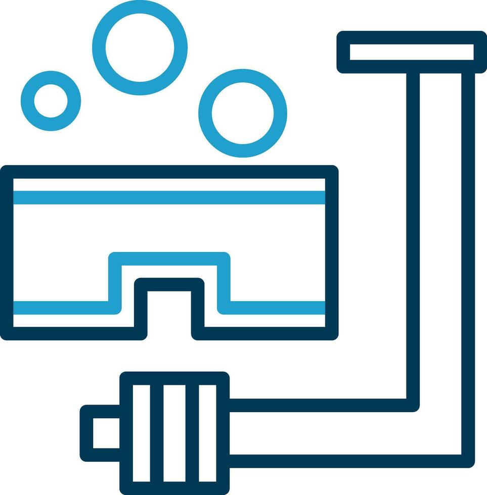 autorespiratore immersione vettore icona design
