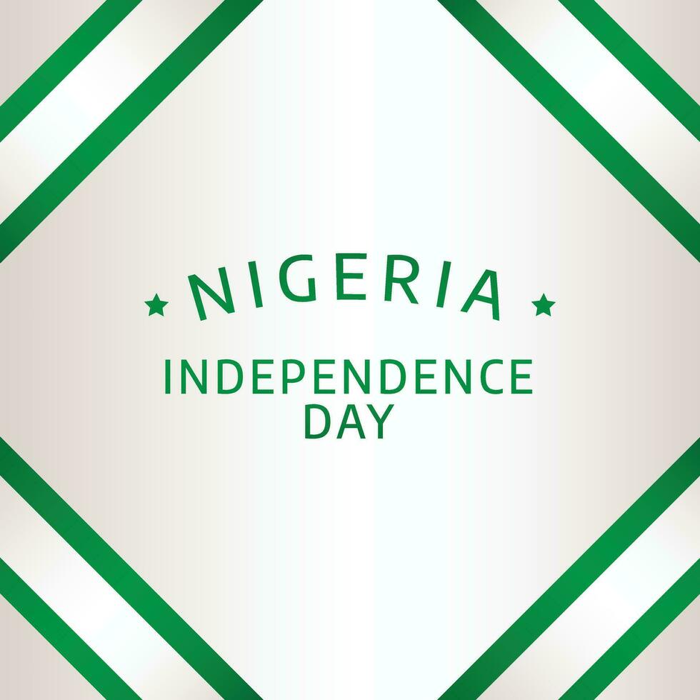 Nigeria indipendenza giorno design modello bene per celebrazione scopo. piatto Nigeria bandiera design. bandiera modello. vettore eps 10.