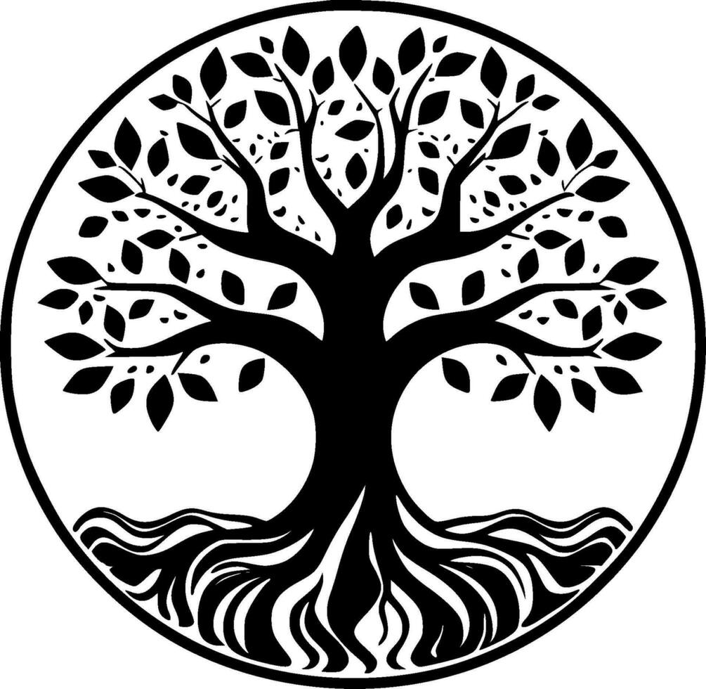albero di vita - alto qualità vettore logo - vettore illustrazione ideale per maglietta grafico