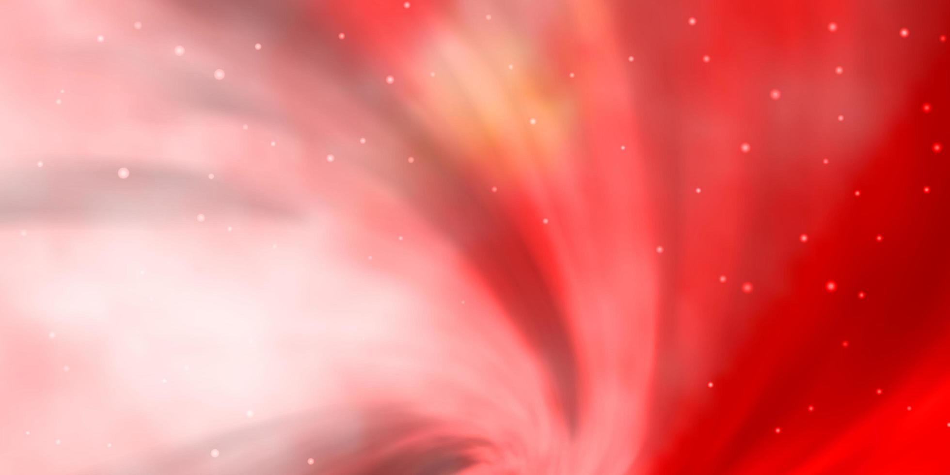 trama vettoriale rosso chiaro con bellissime stelle. illustrazione colorata con stelle sfumate astratte. tema per telefoni cellulari.