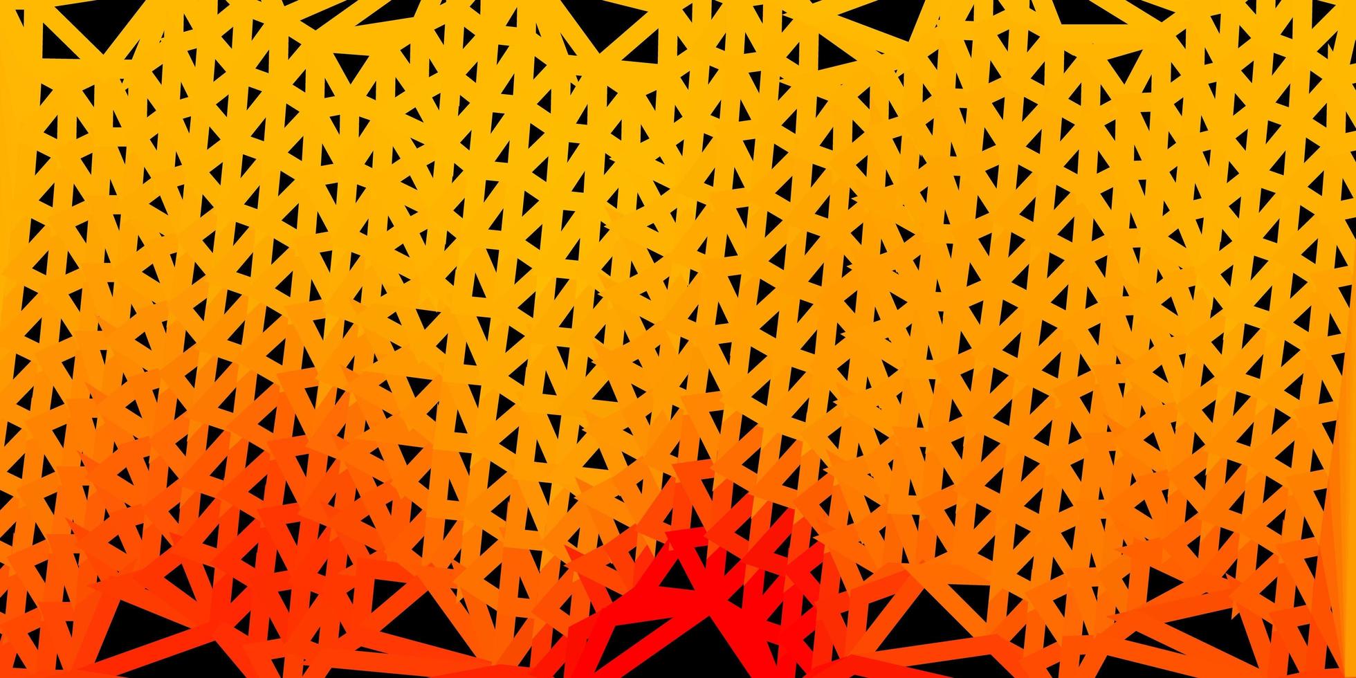 sfondo poligonale vettoriale arancione chiaro.