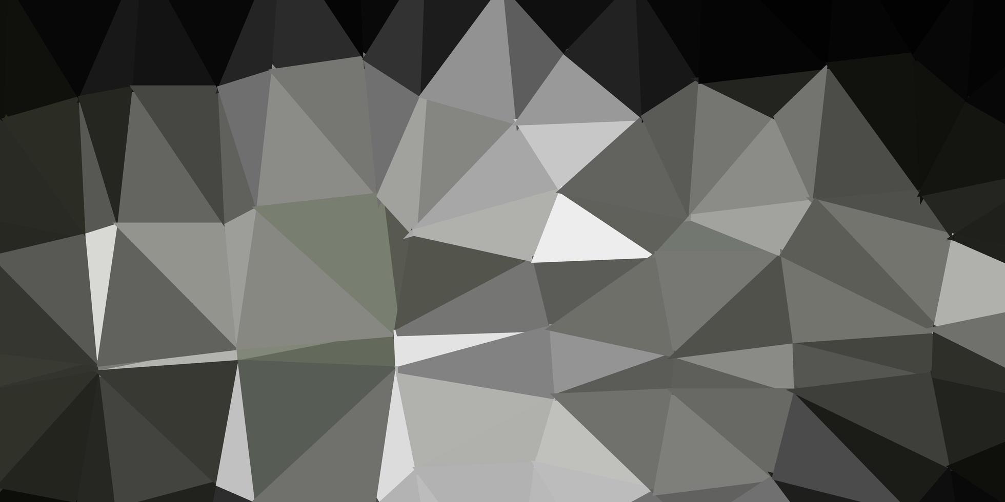 carta da parati poligonale geometrica vettoriale grigio scuro.