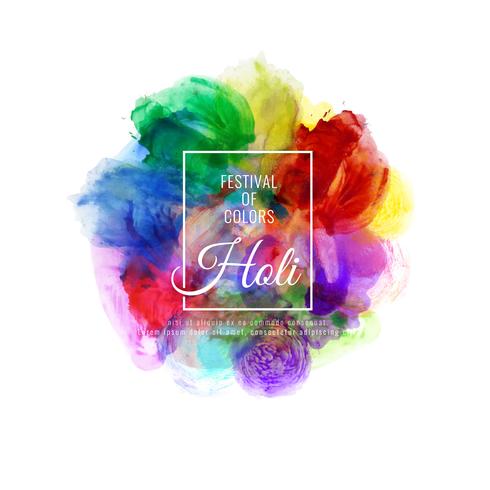 Illustrazione decorativa felice astratta del fondo di festival variopinto felice di Holi vettore