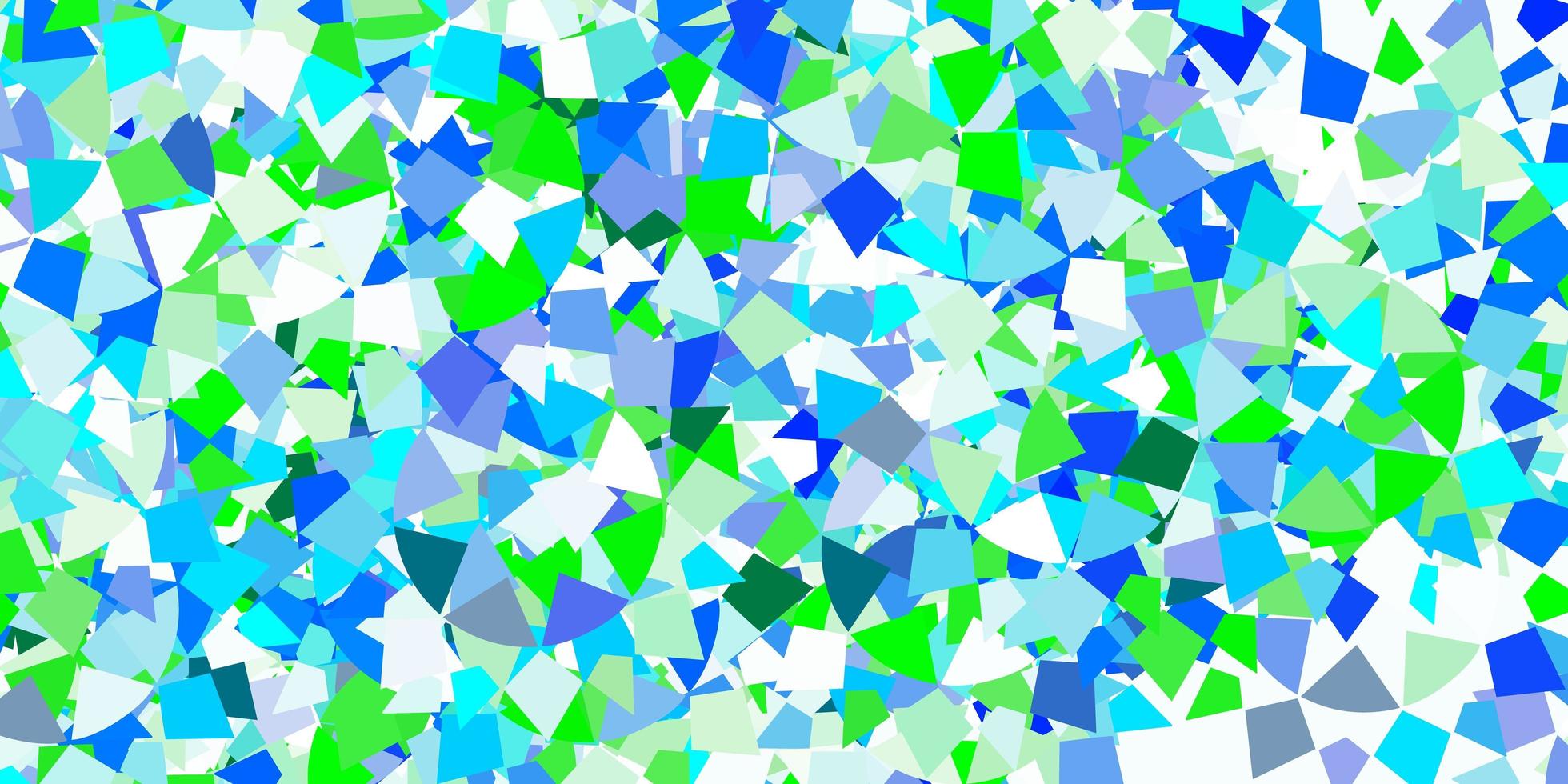 layout vettoriale azzurro con linee, triangoli.