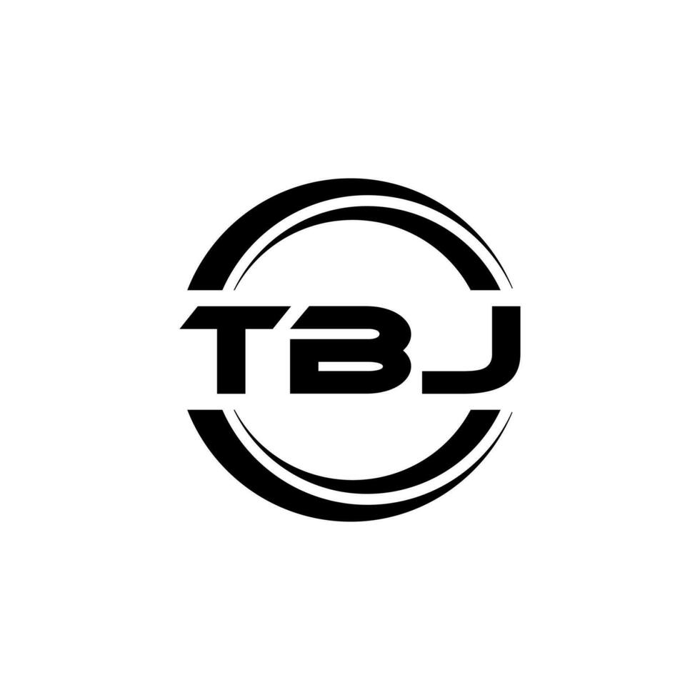 tbj logo disegno, ispirazione per un' unico identità. moderno eleganza e creativo design. filigrana il tuo successo con il Impressionante Questo logo. vettore