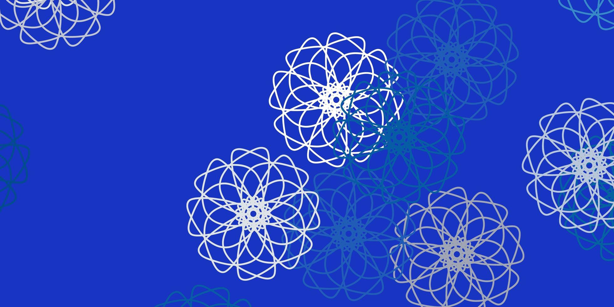 layout naturale vettoriale azzurro con fiori.