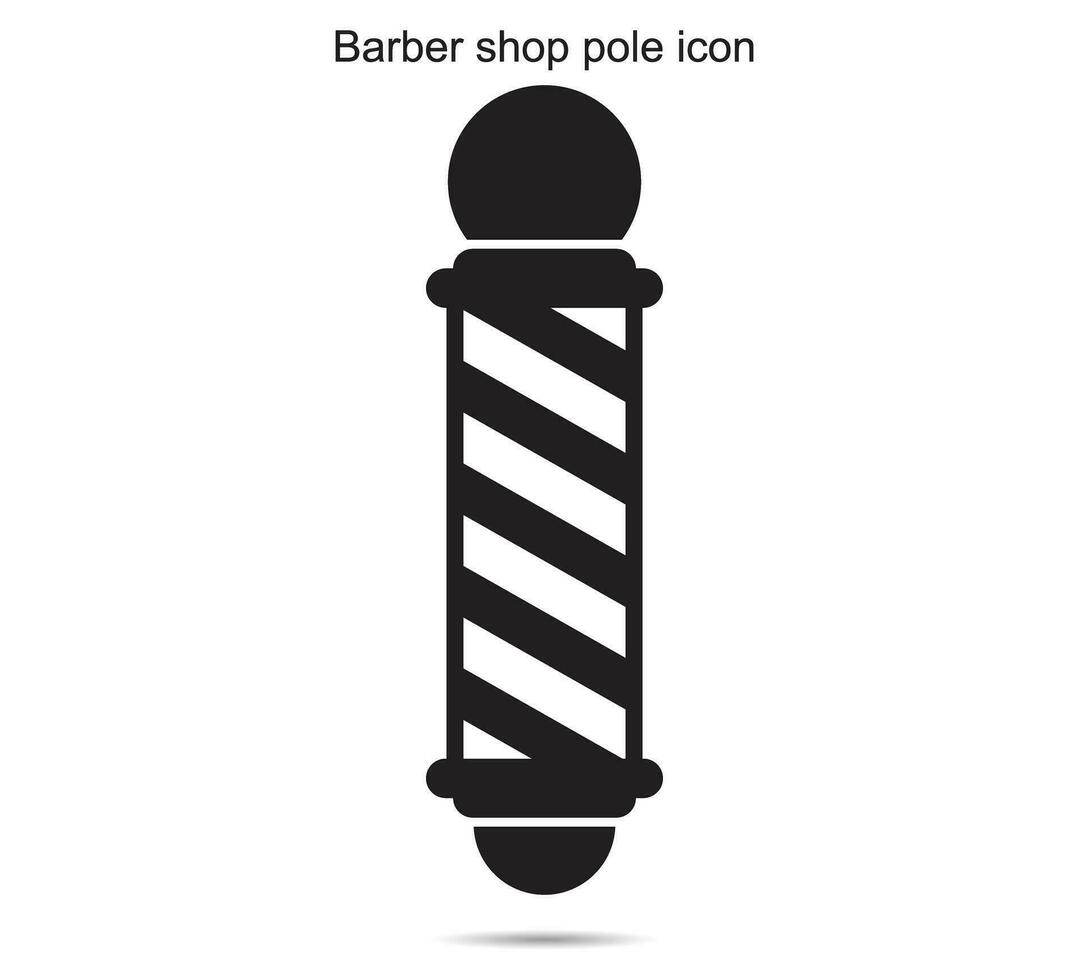 barbiere negozio polo icona vettore