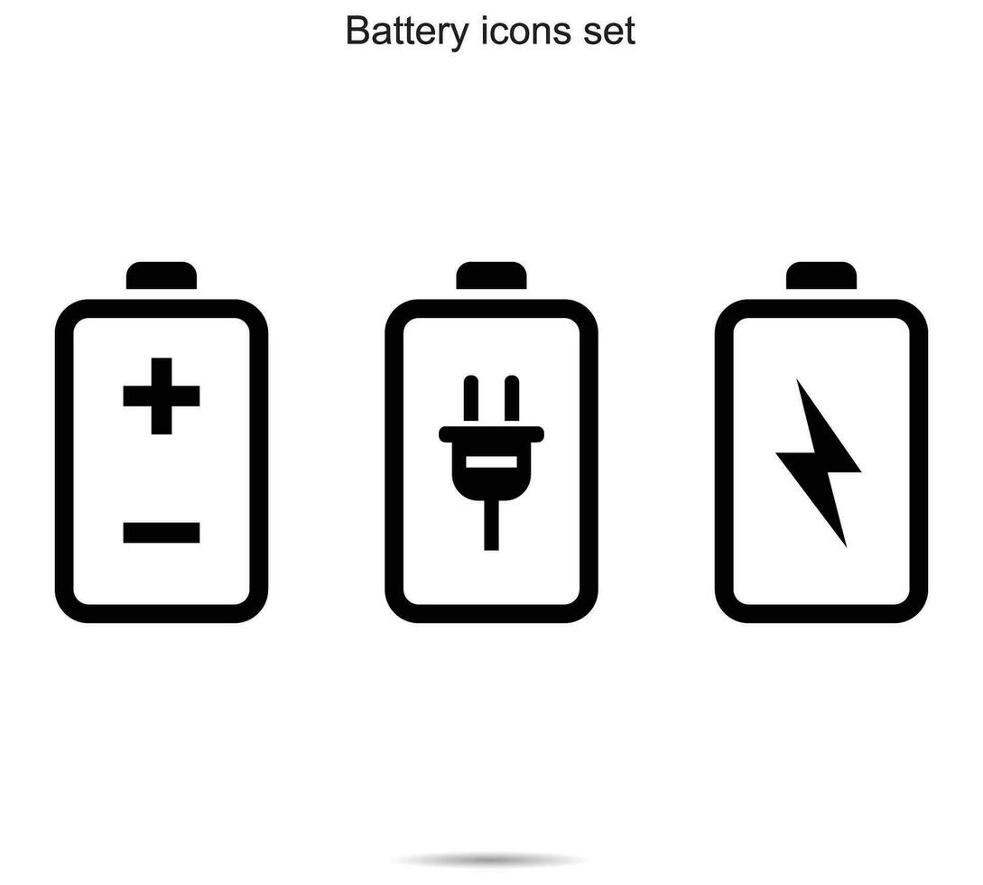 batteria icona, vettore illustrazione.