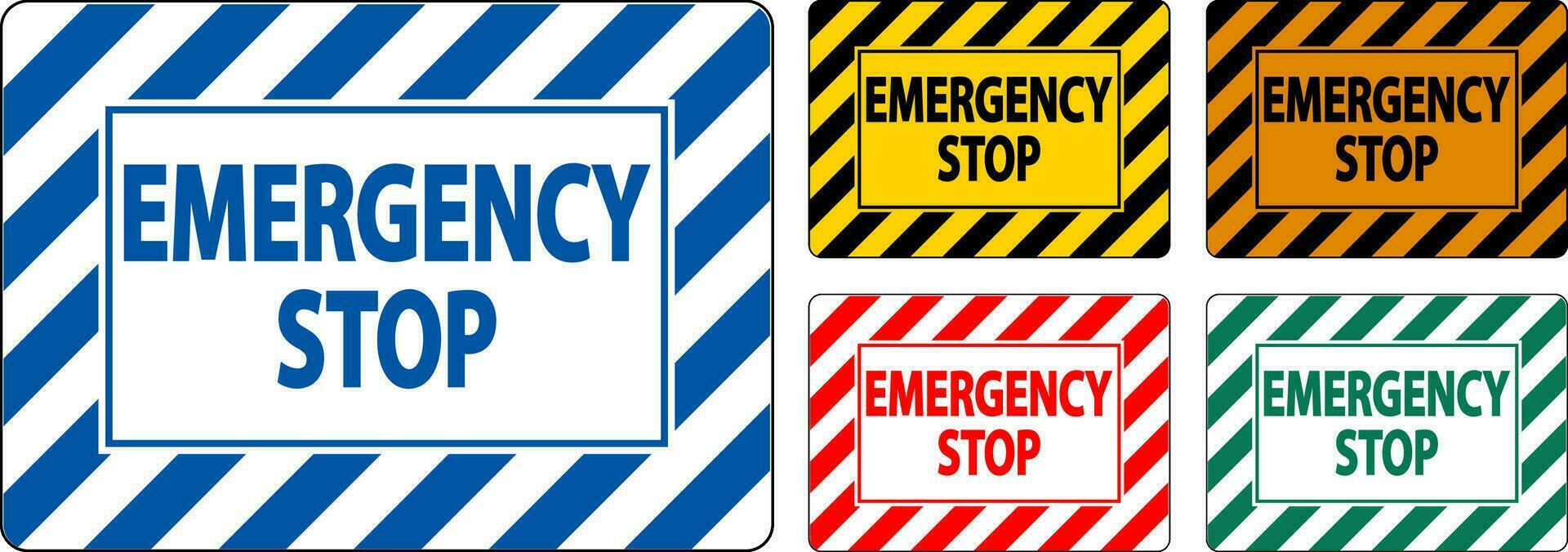 elettrico attrezzatura avvertimento cartello emergenza fermare vettore
