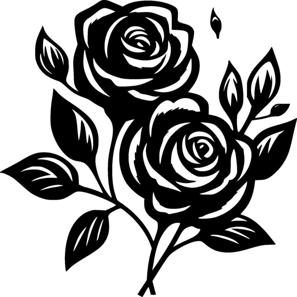 Rose - alto qualità vettore logo - vettore illustrazione ideale per maglietta grafico