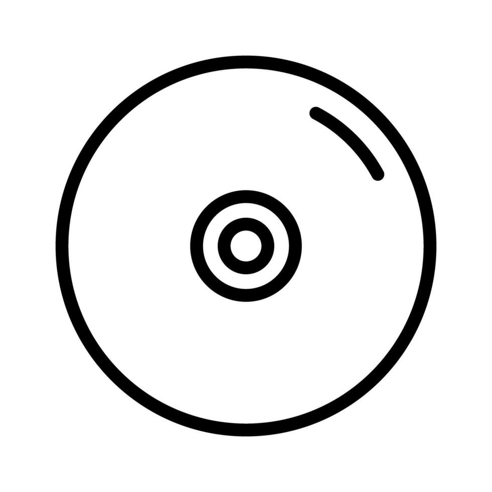 semplice CD icona. compatto disco. vettore. vettore
