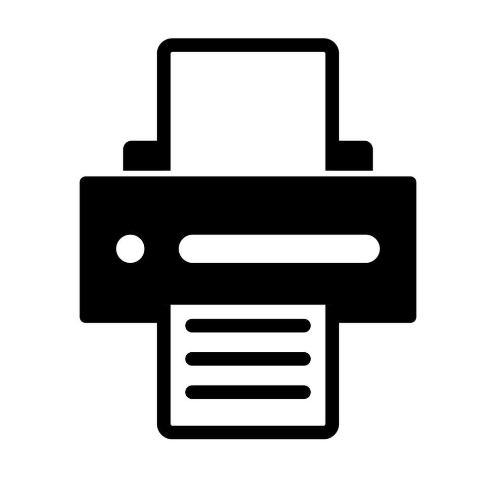 stampante icona. stampa documenti. vettore. vettore