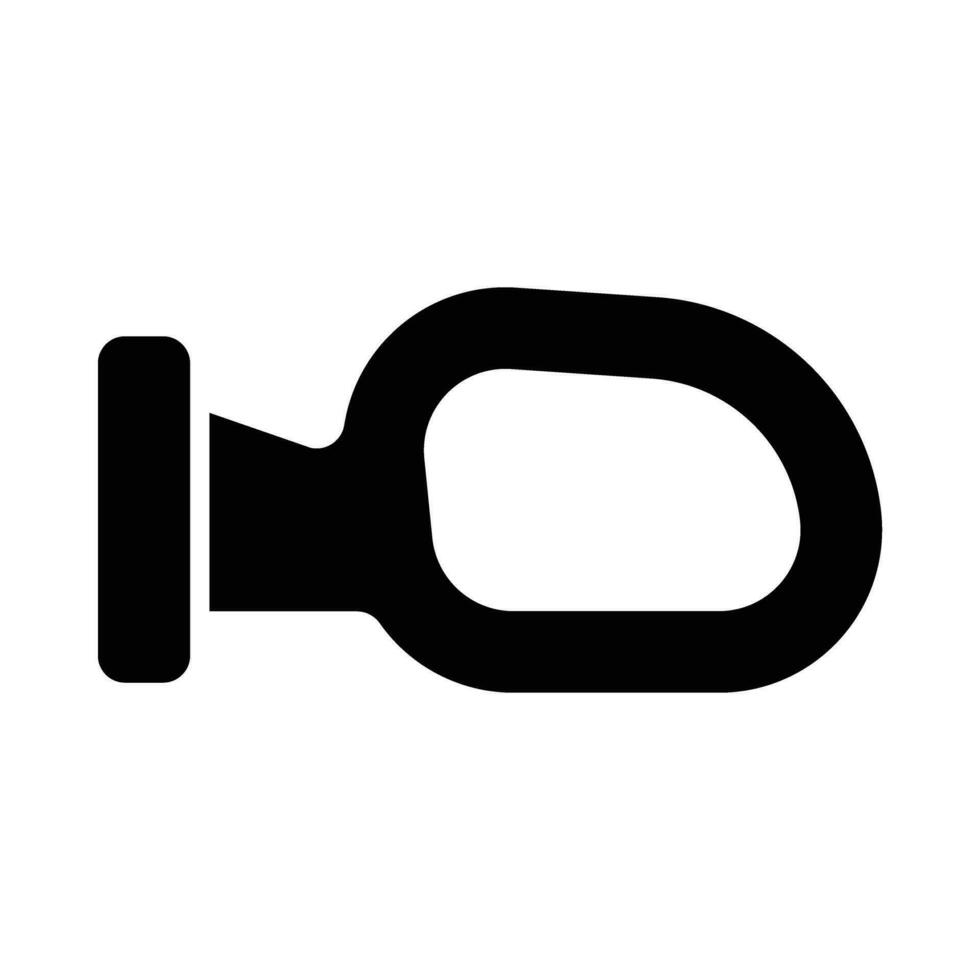 retrovisore vettore glifo icona per personale e commerciale uso.