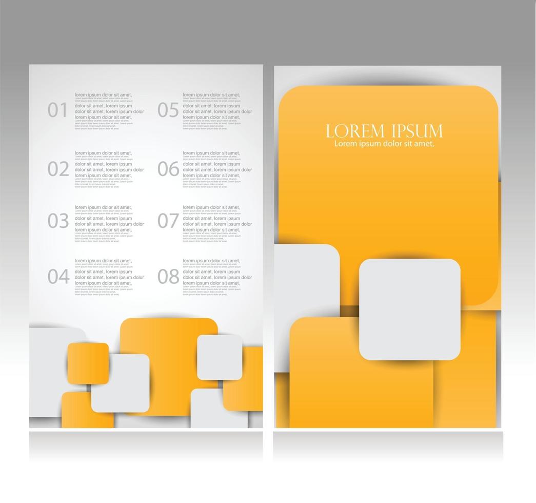 design del modello di brochure creativo vettore