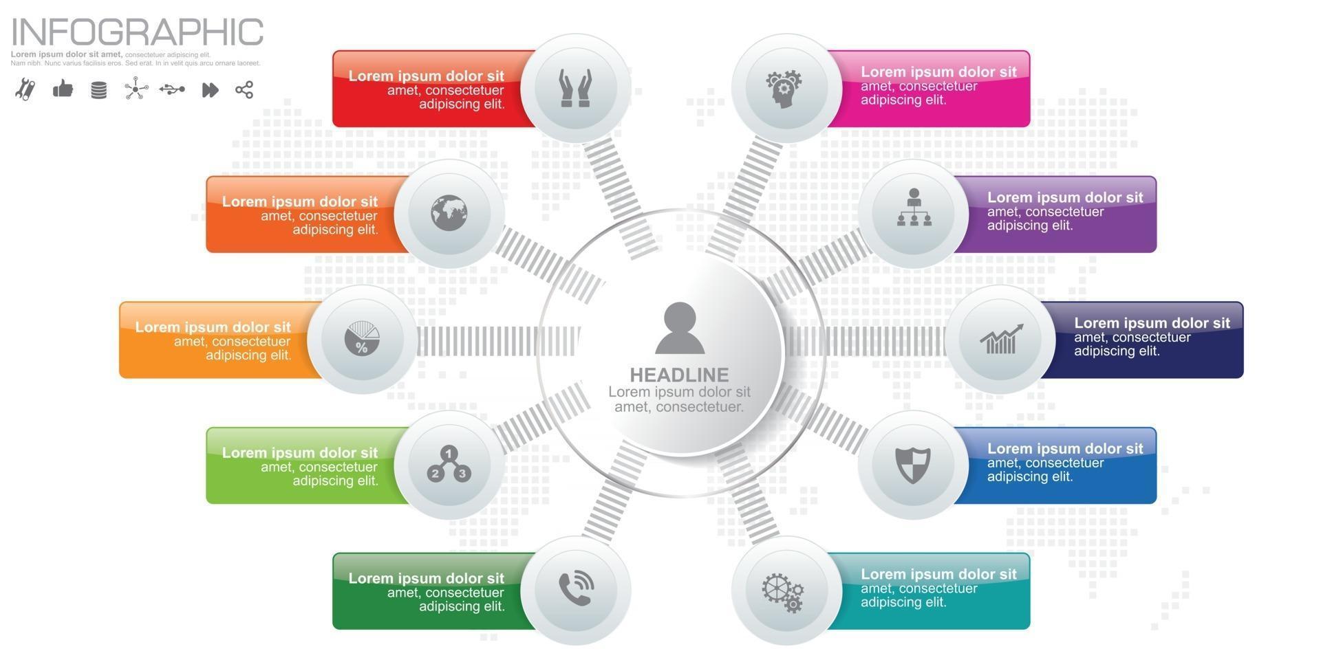 astratto illustrazione digitale 3d infografica. l'illustrazione vettoriale può essere utilizzata per il layout del flusso di lavoro, il diagramma, le opzioni numeriche, il web design.