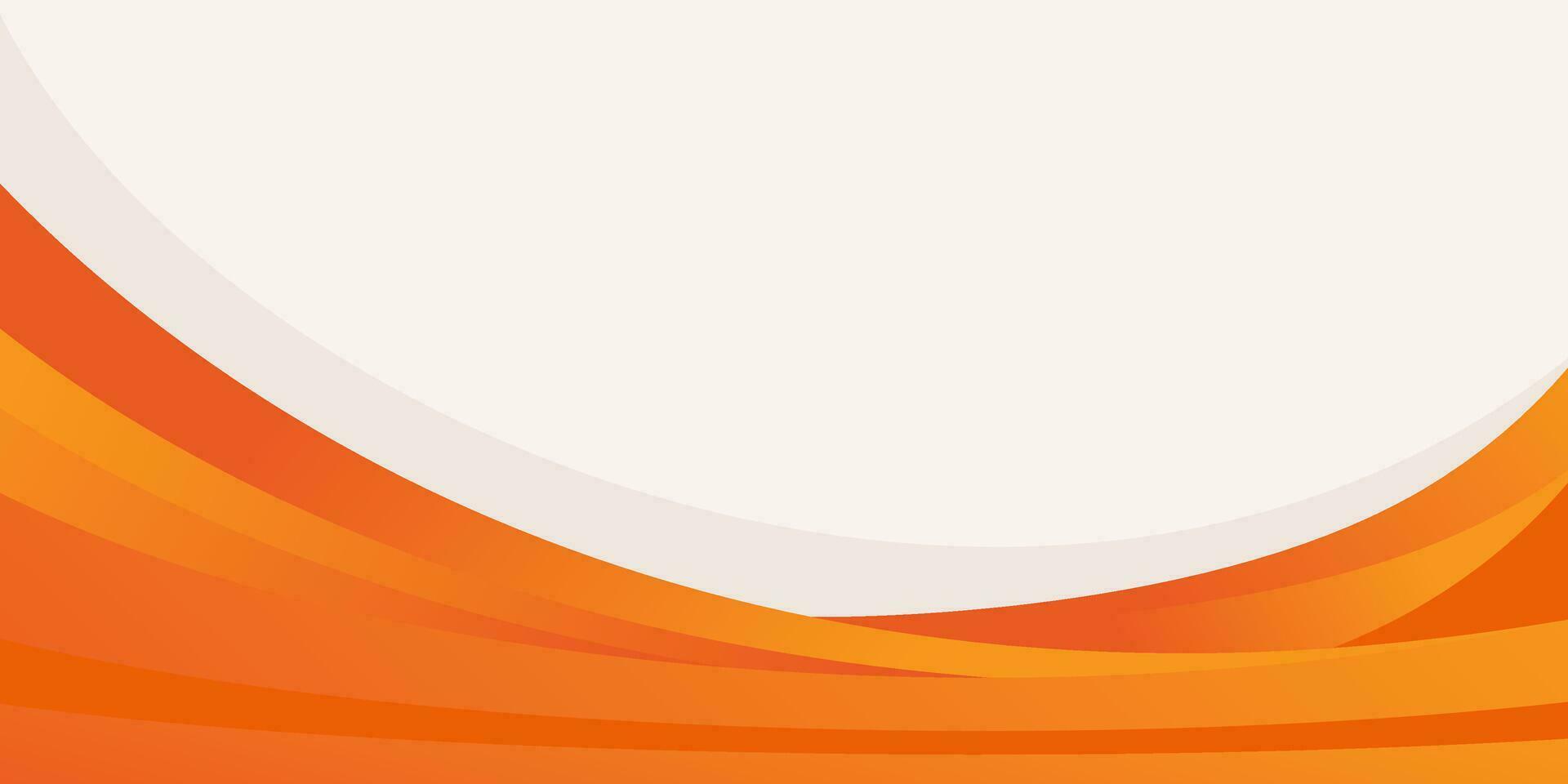 moderno arancia astratto bandiera sfondo vettore illustrazione