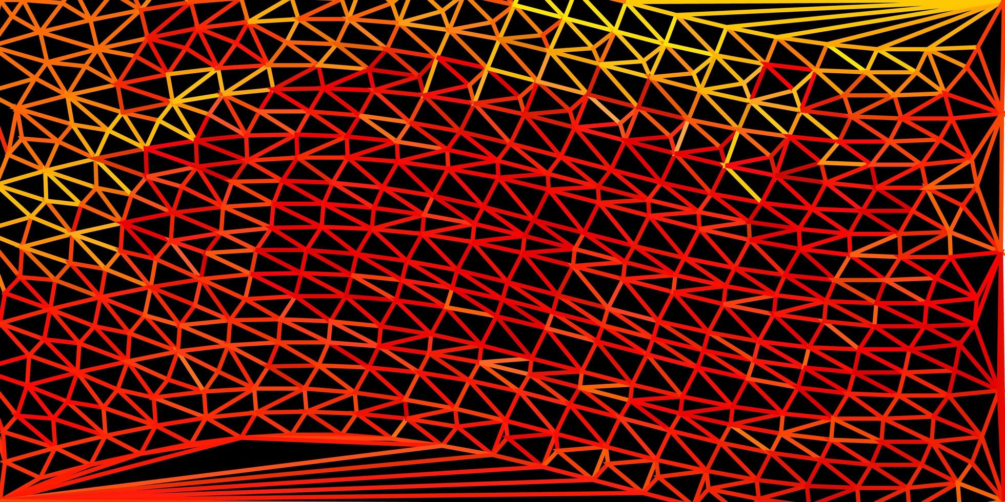 modello di triangolo poli vettoriale arancione chiaro.