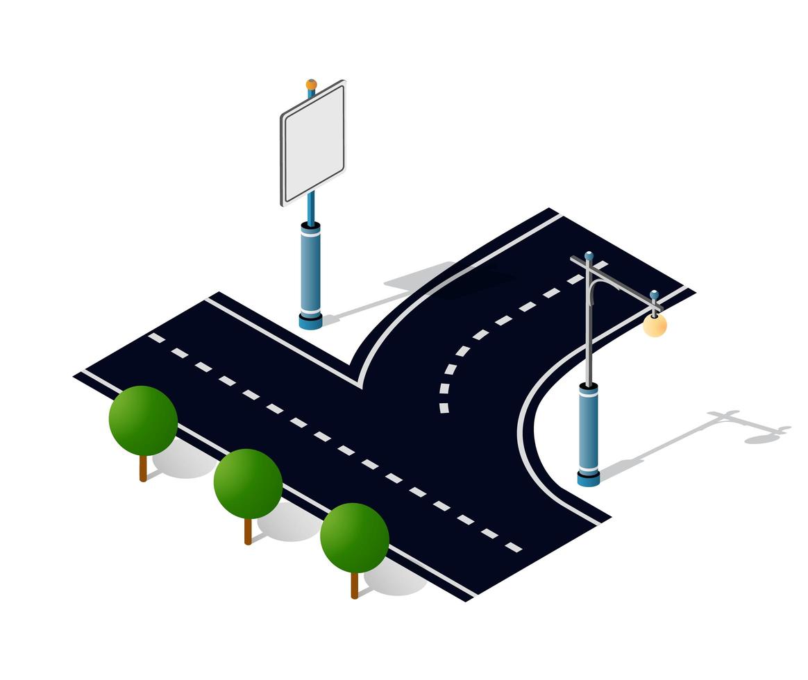 la strada della città è un'autostrada vettore