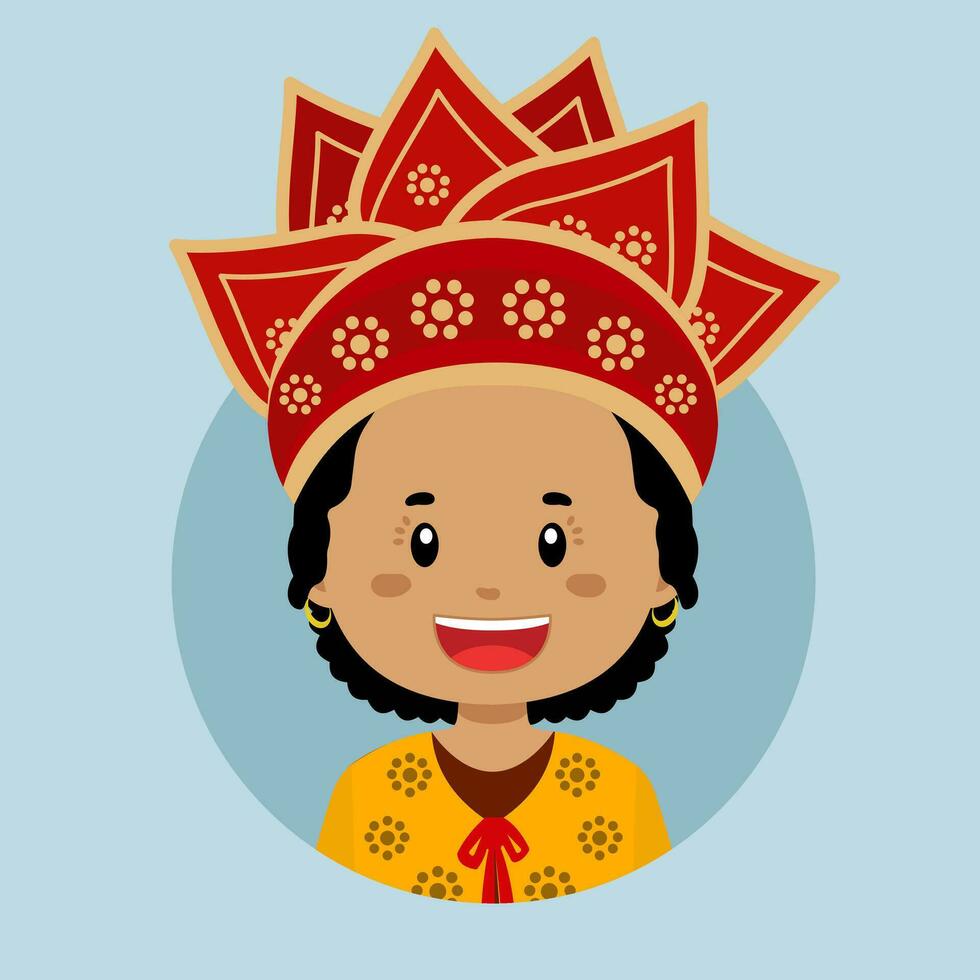 avatar di suriname personaggio vettore