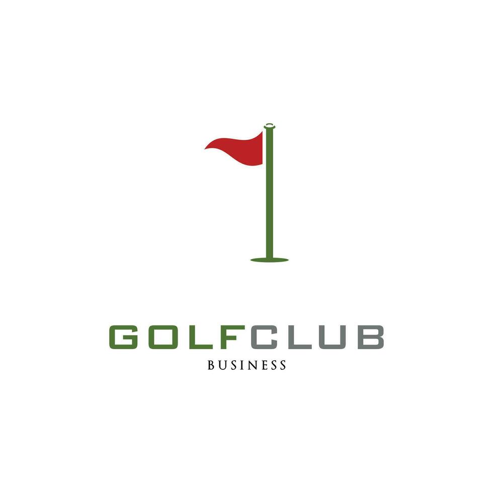 golf club icona logo design modello vettore