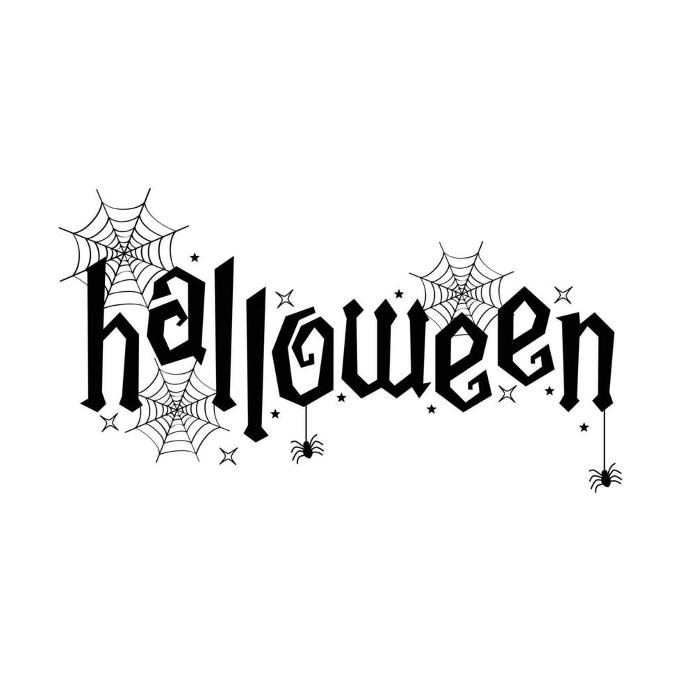 contento Halloween vettore tipografia design