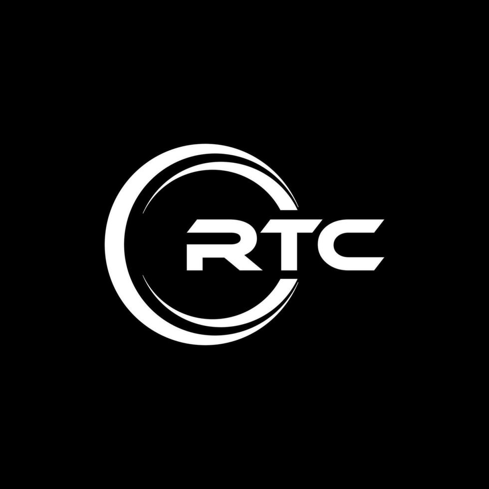 rtc logo disegno, ispirazione per un' unico identità. moderno eleganza e creativo design. filigrana il tuo successo con il Impressionante Questo logo. vettore