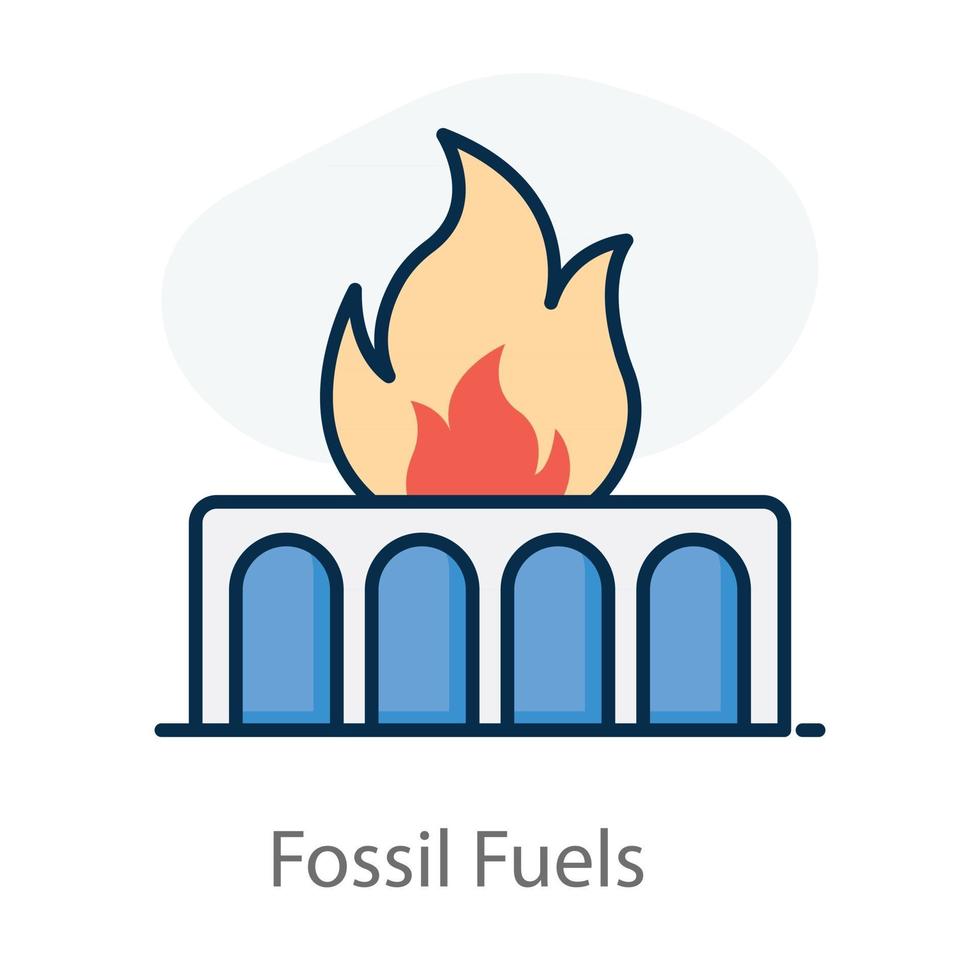 bruciare combustibili fossili vettore