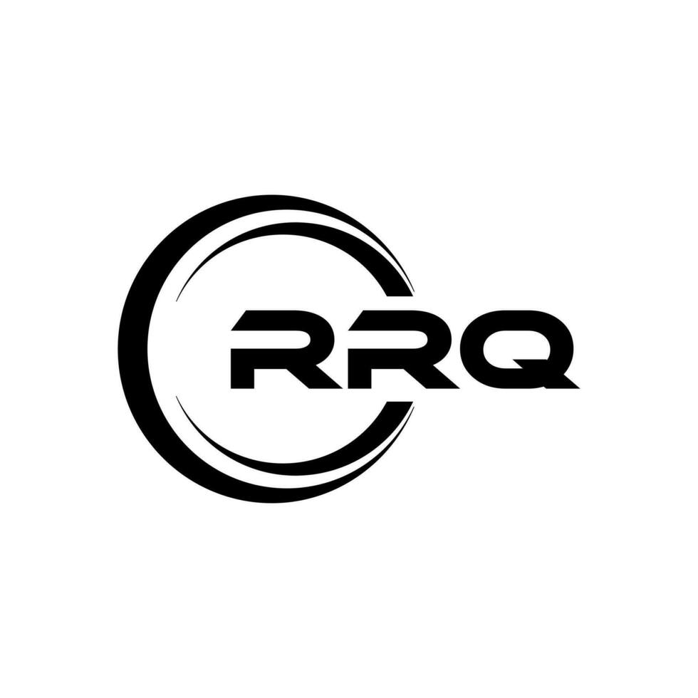 rrq logo disegno, ispirazione per un' unico identità. moderno eleganza e creativo design. filigrana il tuo successo con il Impressionante Questo logo. vettore