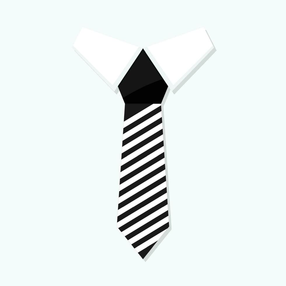 cravatta attività commerciale stile. cravatta e cravatta isolato, vettore collana e cravatta illustrazione