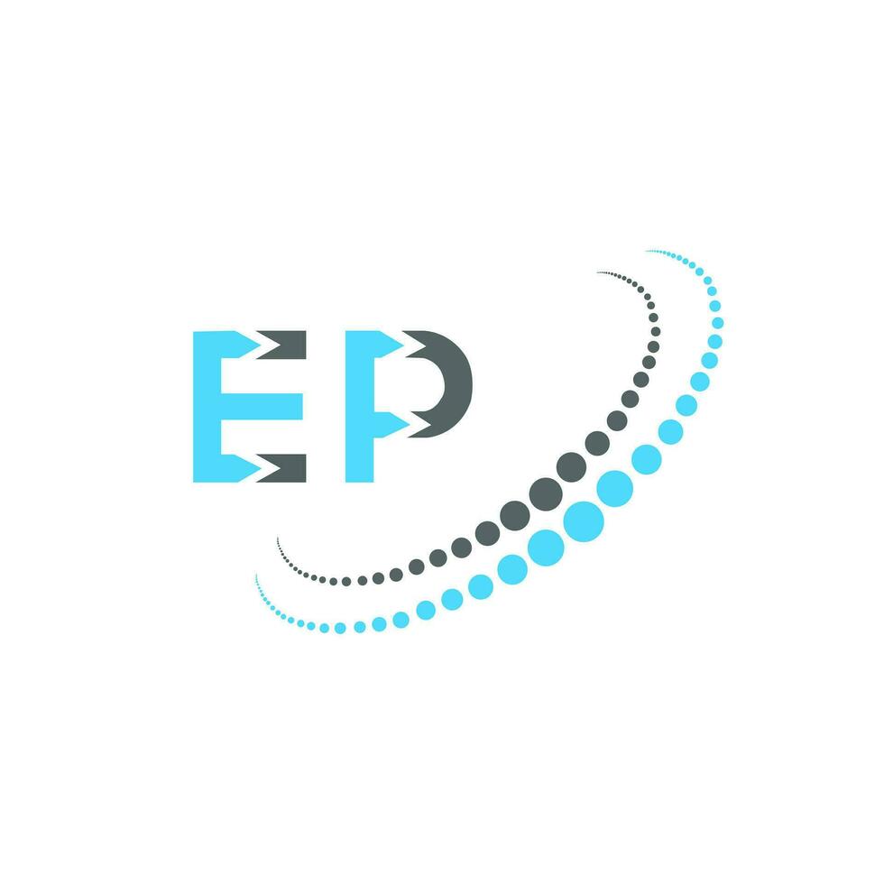 ep lettera logo creativo design. ep unico design. vettore