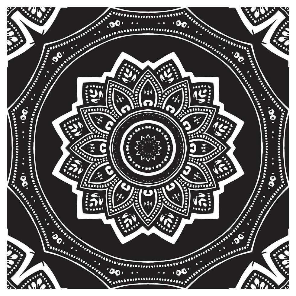 lusso ornamentale mandala design sfondo nel oro, lusso nozze invito, ornamentale floreale angolo telaio, nero sfondo con oro mandala decorazione vettore