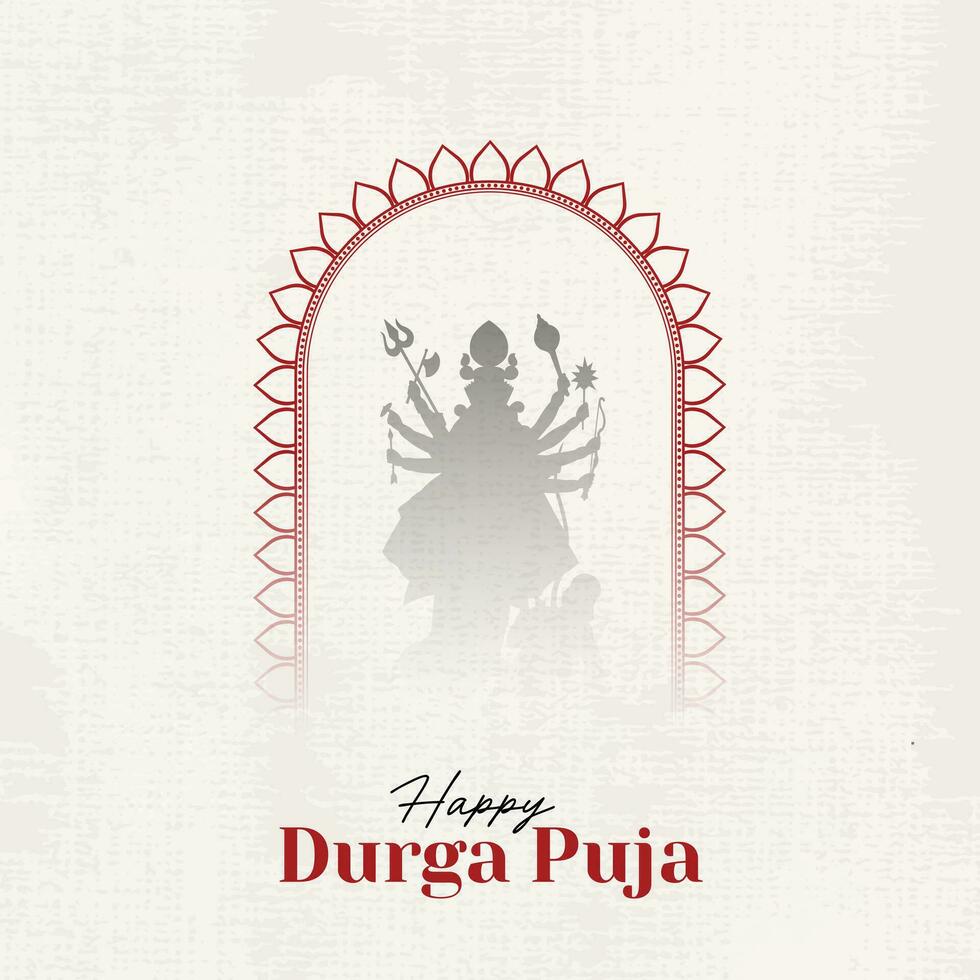 contento Durga puja illustrazioni, Durga viso, subh navratri, Dussehra vettore