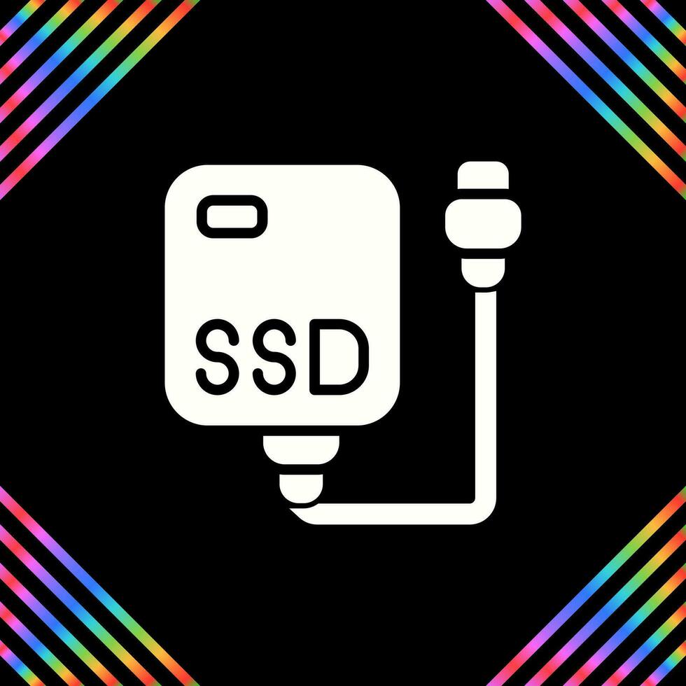 esterno ssd vettore icona