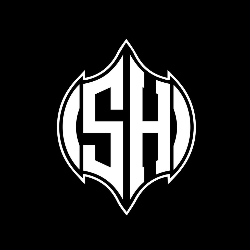 sh lettera logo design. sh creativo monogramma iniziali lettera logo concetto. sh unico moderno piatto astratto vettore lettera logo design.