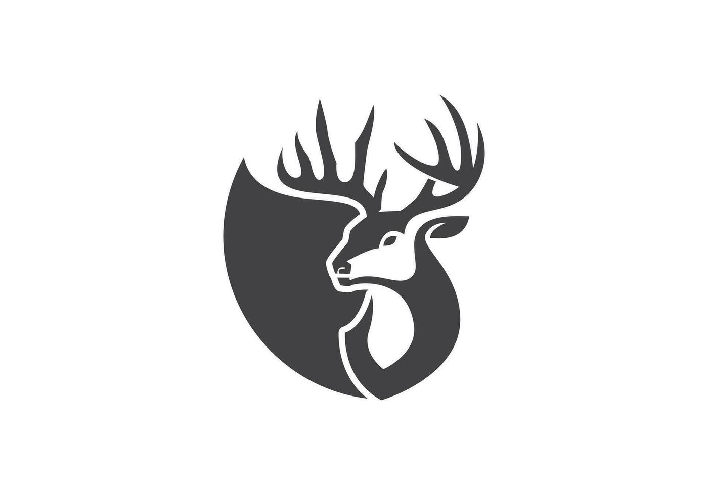 Questo è un' un' unico cervo logo design per il tuo attività commerciale vettore