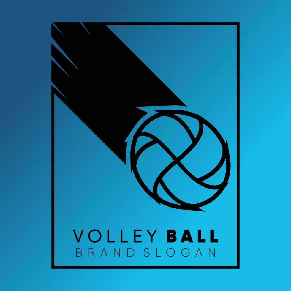 volley palla logo con creativo unico design premio vettore