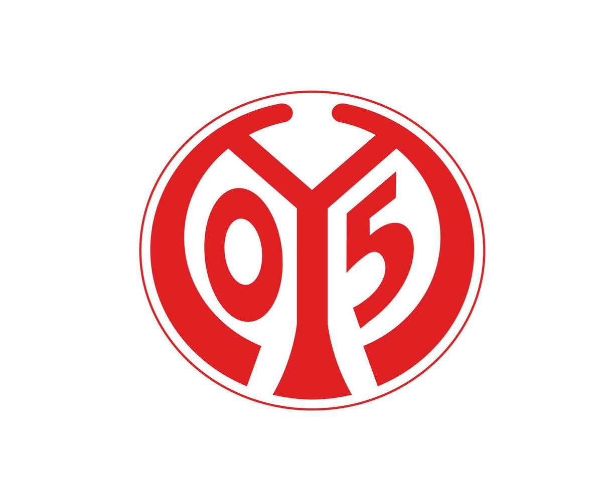mainz 05 club simbolo logo calcio bundesliga Germania astratto design vettore illustrazione