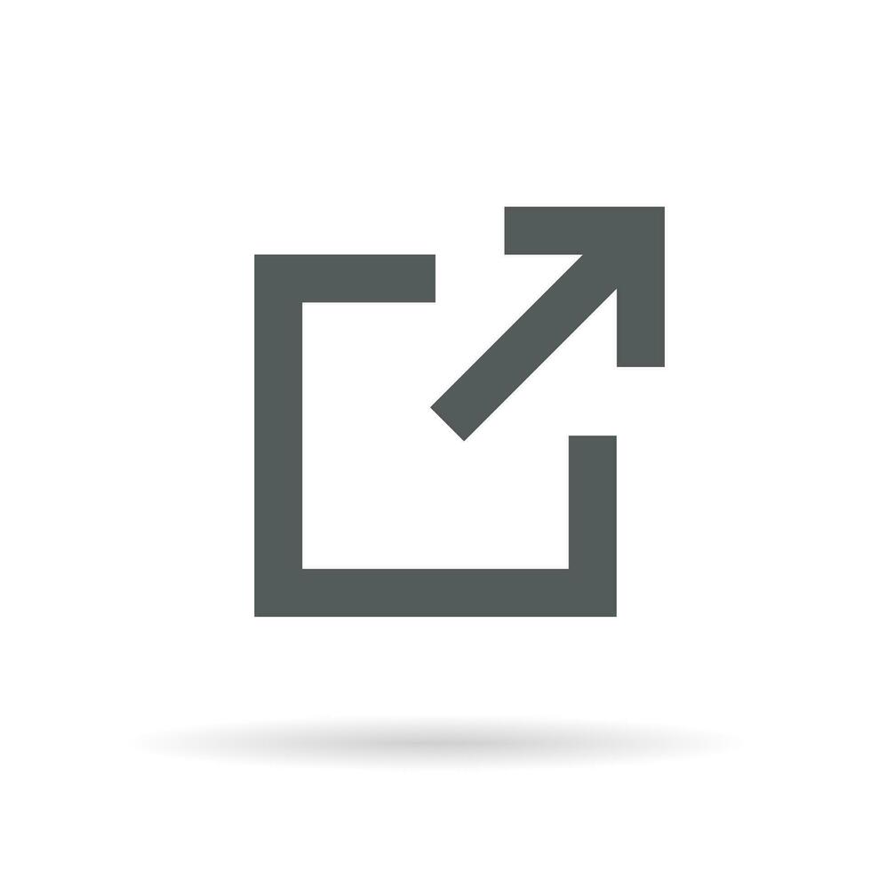 Condividere collegamento icona vettore isolato su bianca sfondo