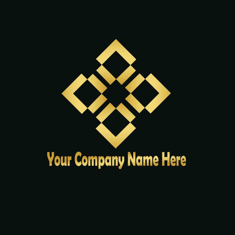 vettore d'oro forma e monocromatico uno. astratto emblema, design concetto, logo, logotipo elemento per modello.