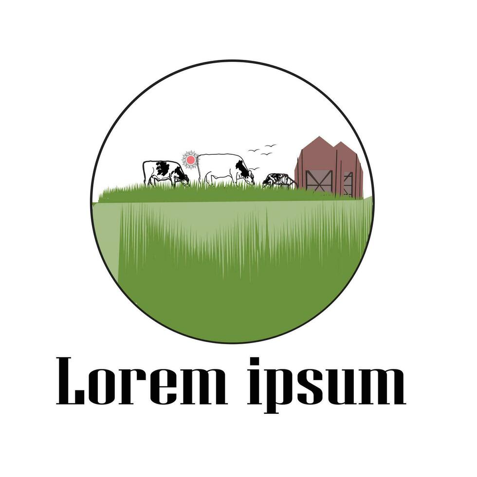 agricoltura logo design vettore design