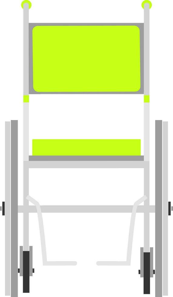 vettore illustrazione di sedia a rotelle per Disabilitato persone isolato su bianca sfondo