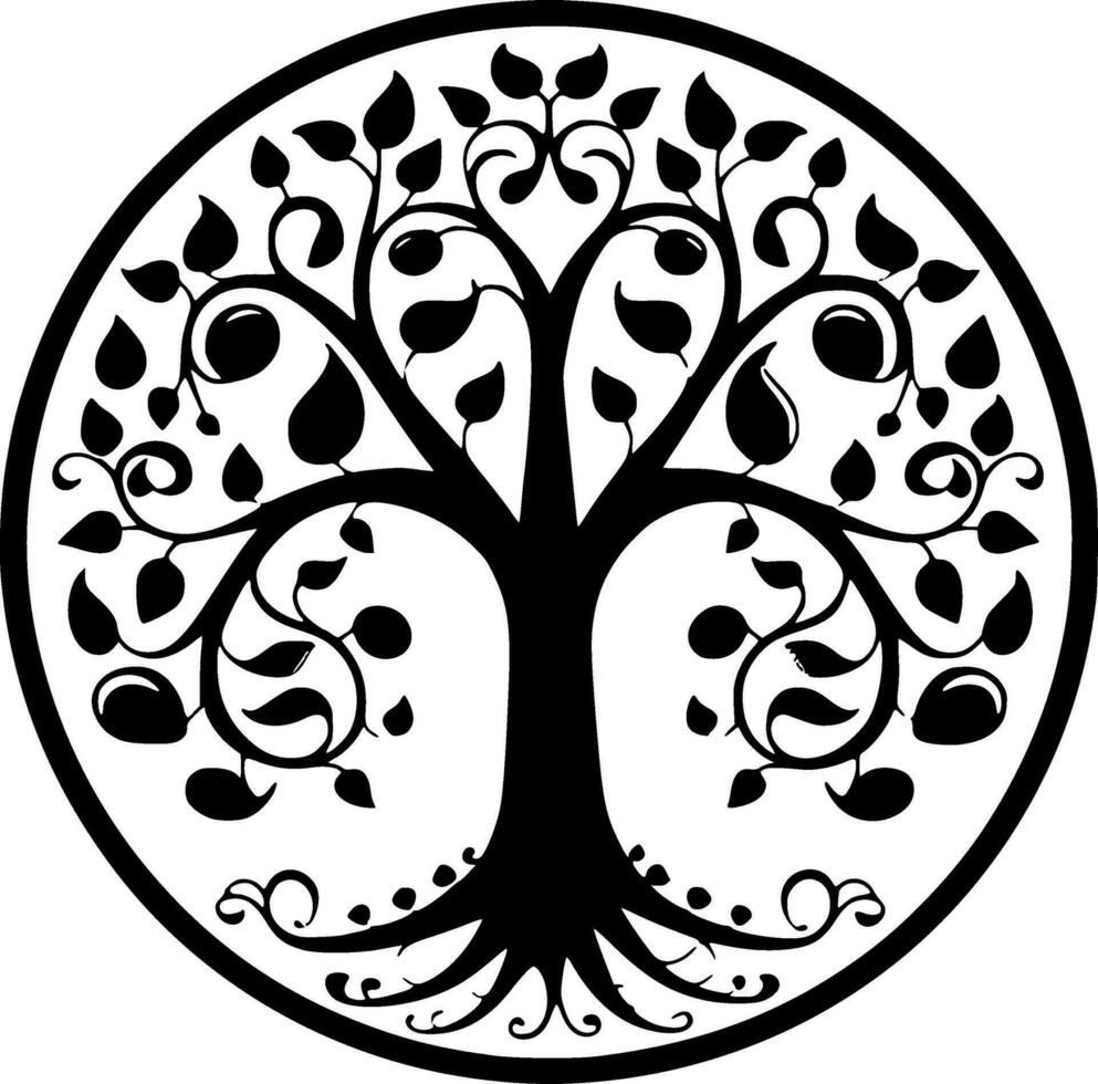 albero - alto qualità vettore logo - vettore illustrazione ideale per maglietta grafico