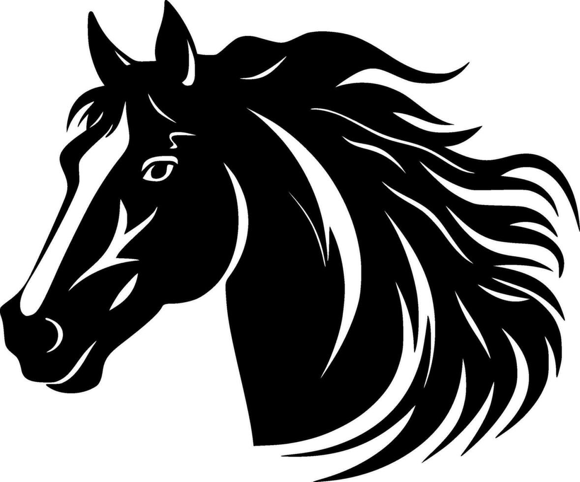 cavallo - alto qualità vettore logo - vettore illustrazione ideale per maglietta grafico